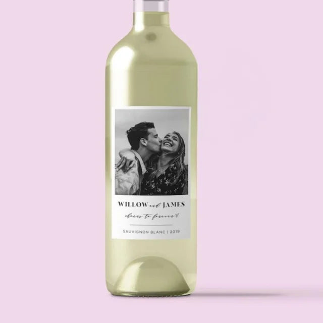 Personalised Wine Labels | Custom Wedding Bottle Labels (pack of 30)