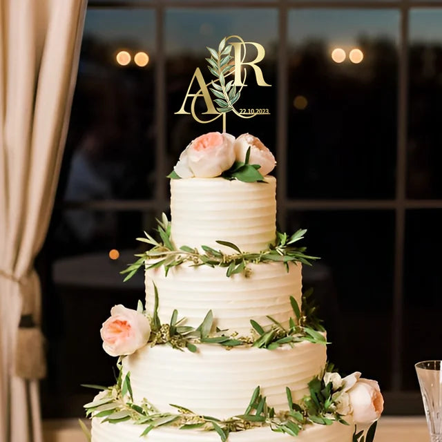 Cake Topper - Initials