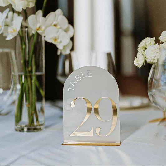 Table Numbers - Gold