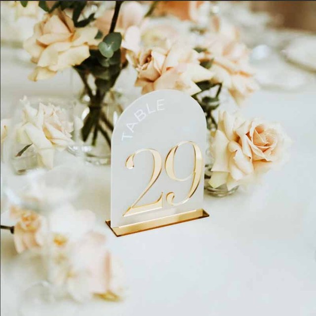 Table Numbers - Gold