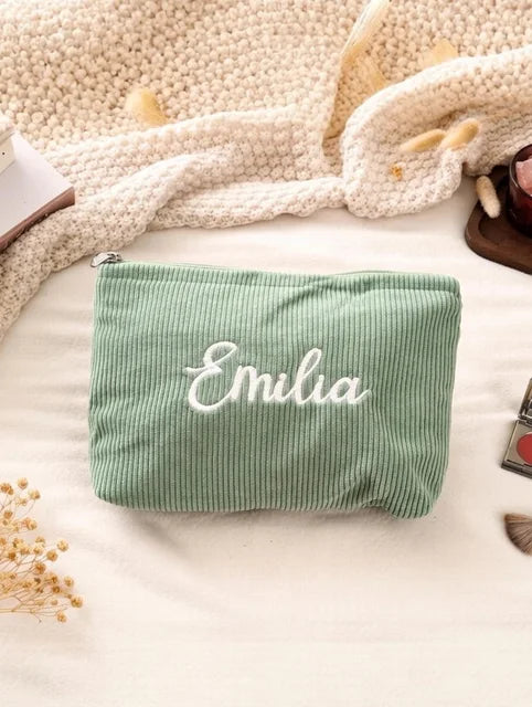 Bridesmaids Gifts - Corduroy Makeup Bag
