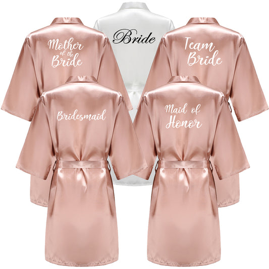 Bridal Robes - Traditional Satin