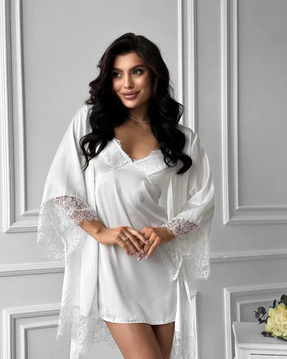 Bride Robe - French Lace