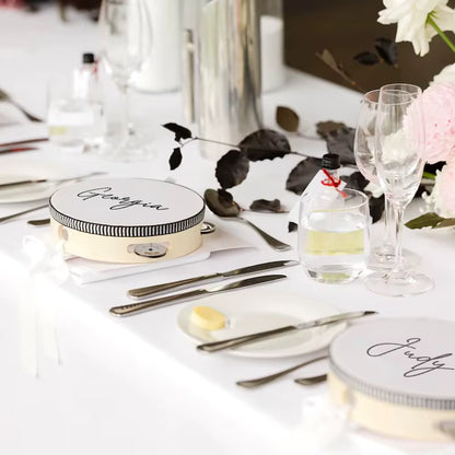 Personalised Wedding Tambourine – Mini Wooden Guest Tambourine