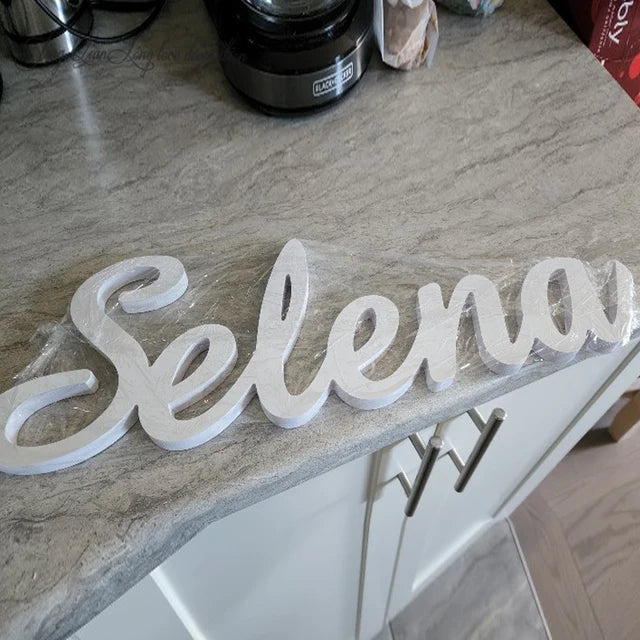 Carved Names 3D - Wedding Table