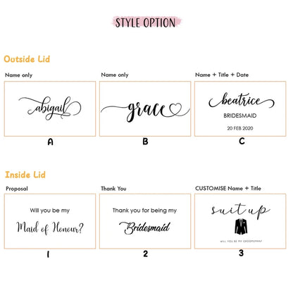 Bridesmaids - Gift Boxes