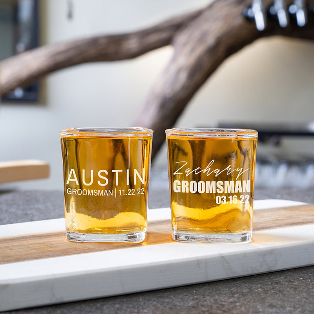 Shot Glasses - Groomsmen