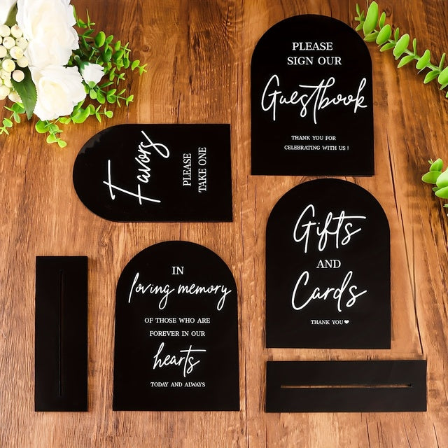 Arch Table Signs - Preprinted
