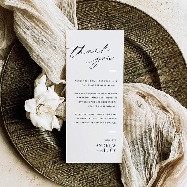 Menu Cards - Cardboard