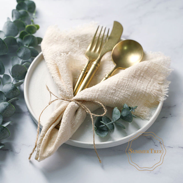 Table Gauze Napkin Cloths - Decor