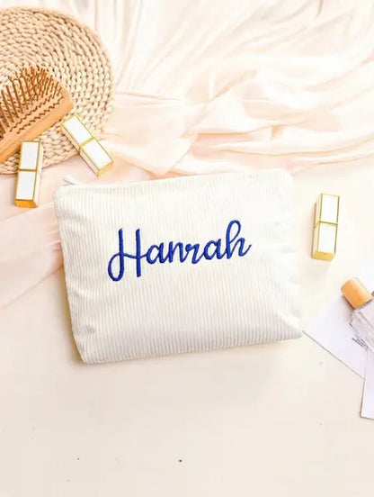 Bridesmaids Gifts - Corduroy Makeup Bag