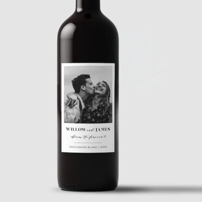 Personalised Wine Labels | Custom Wedding Bottle Labels (pack of 30)
