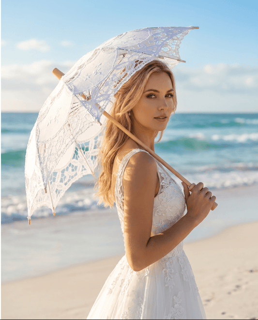 Victorian Lace Wedding Umbrella | Bridal Parasol Australia - Bridal Bazaar