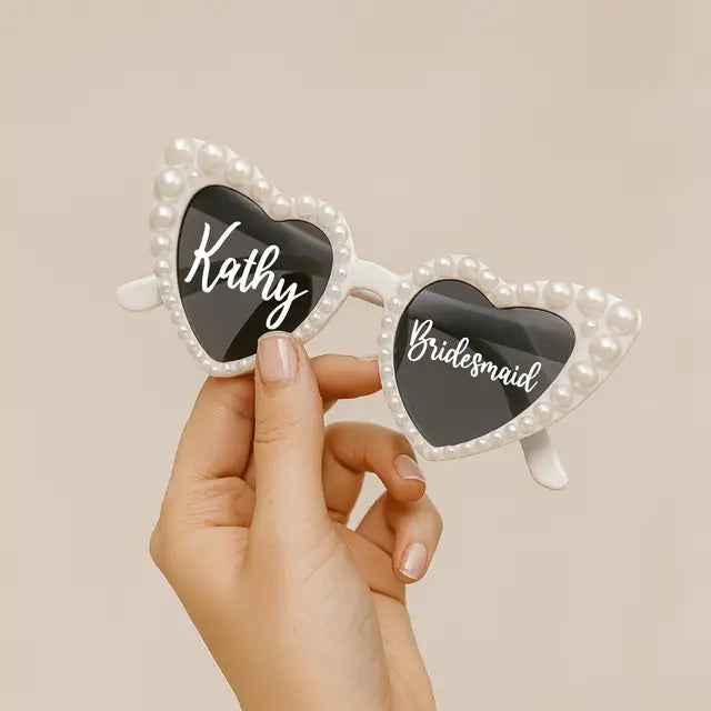 Personalised Heart Sunglasses – Print on Glass