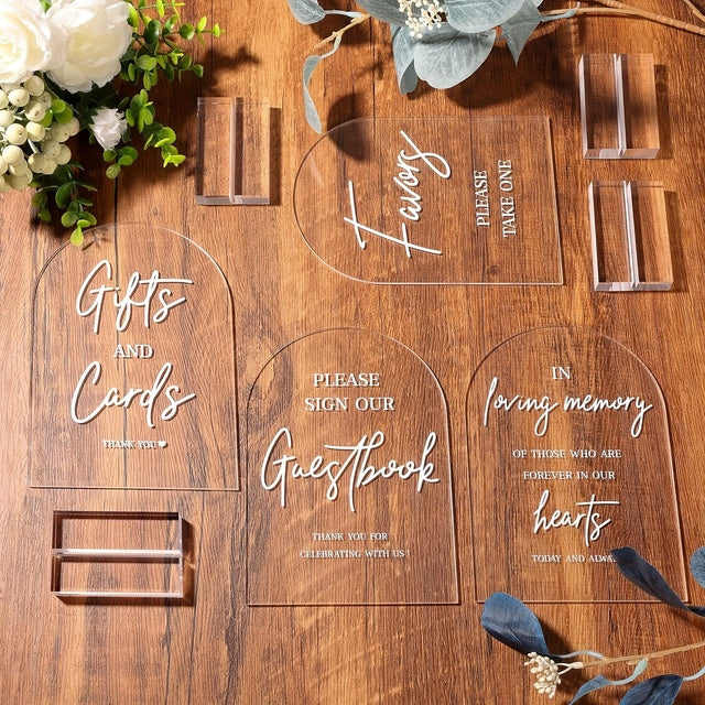 Arch Table Signs - Preprinted