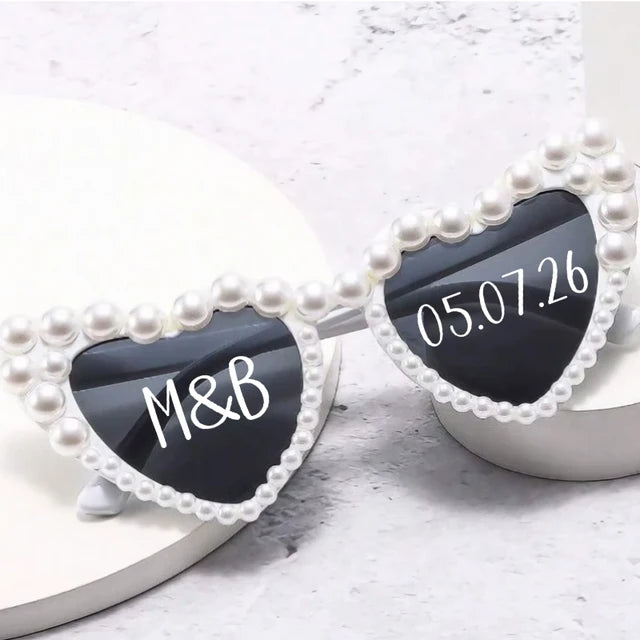 Personalised Heart Sunglasses – Print on Glass