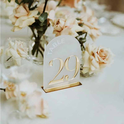 Table Numbers - Gold