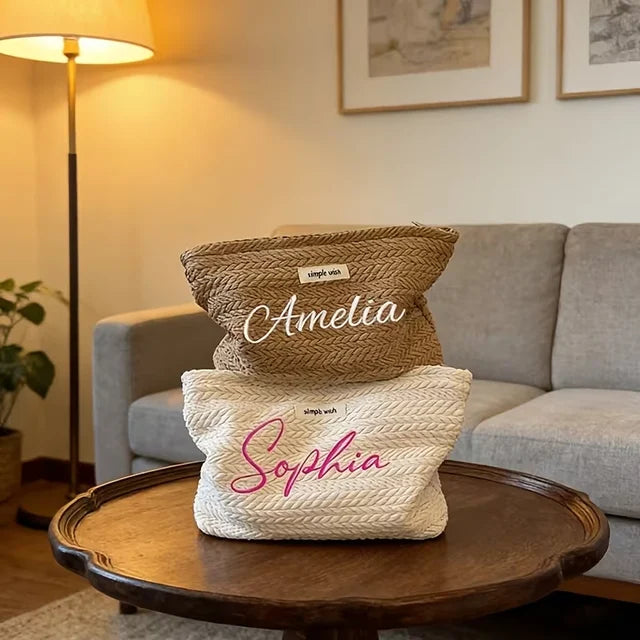 Bridesmaid Gifts - Woven Makeup Pouch