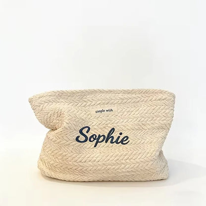 Bridesmaid Gifts - Woven Makeup Pouch