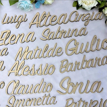 Guest Wooden Laser Cut Place Cards
