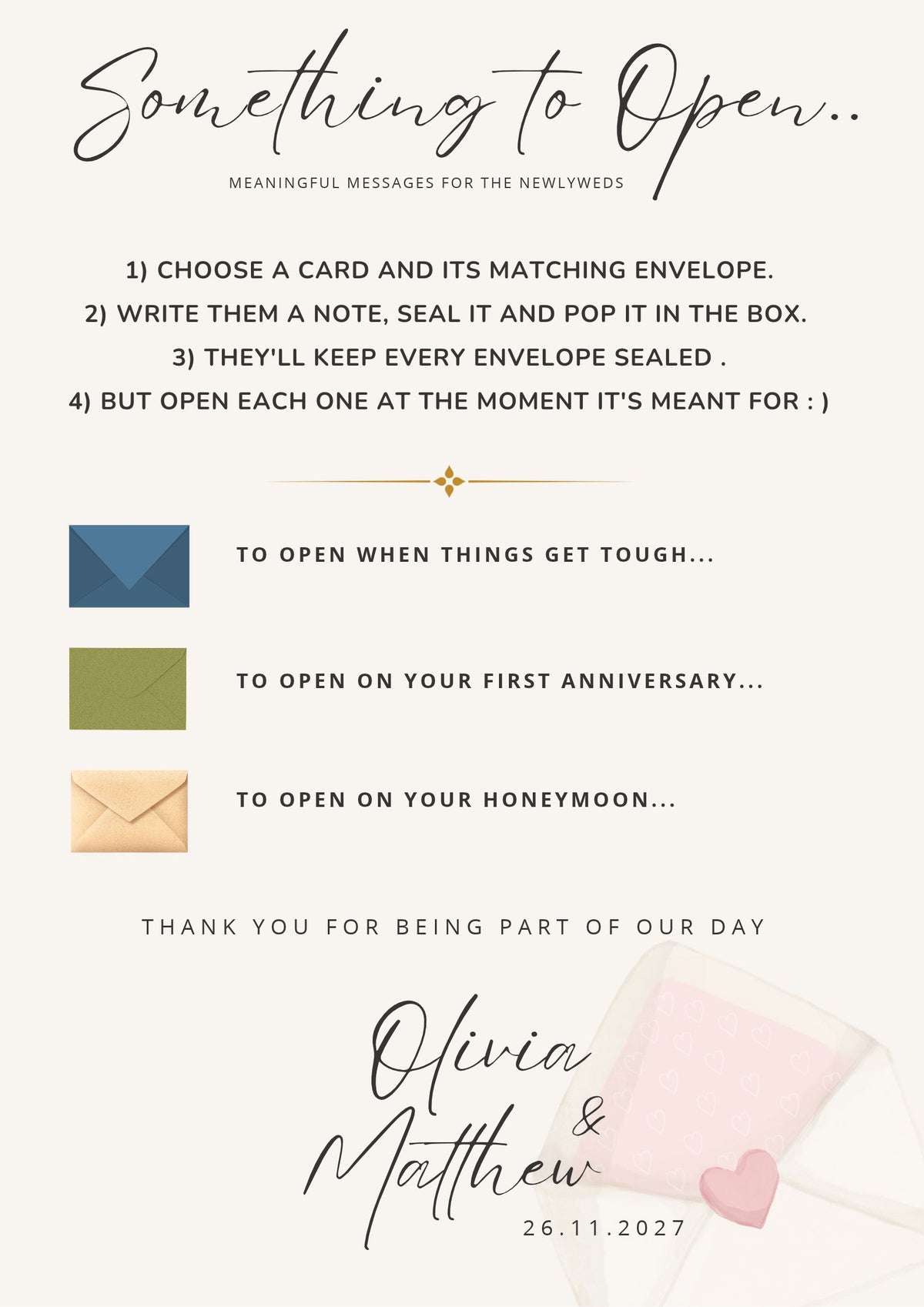 Letters To the Couple Time Capsule | Meaningful GuestBook - Bridal Bazaar
