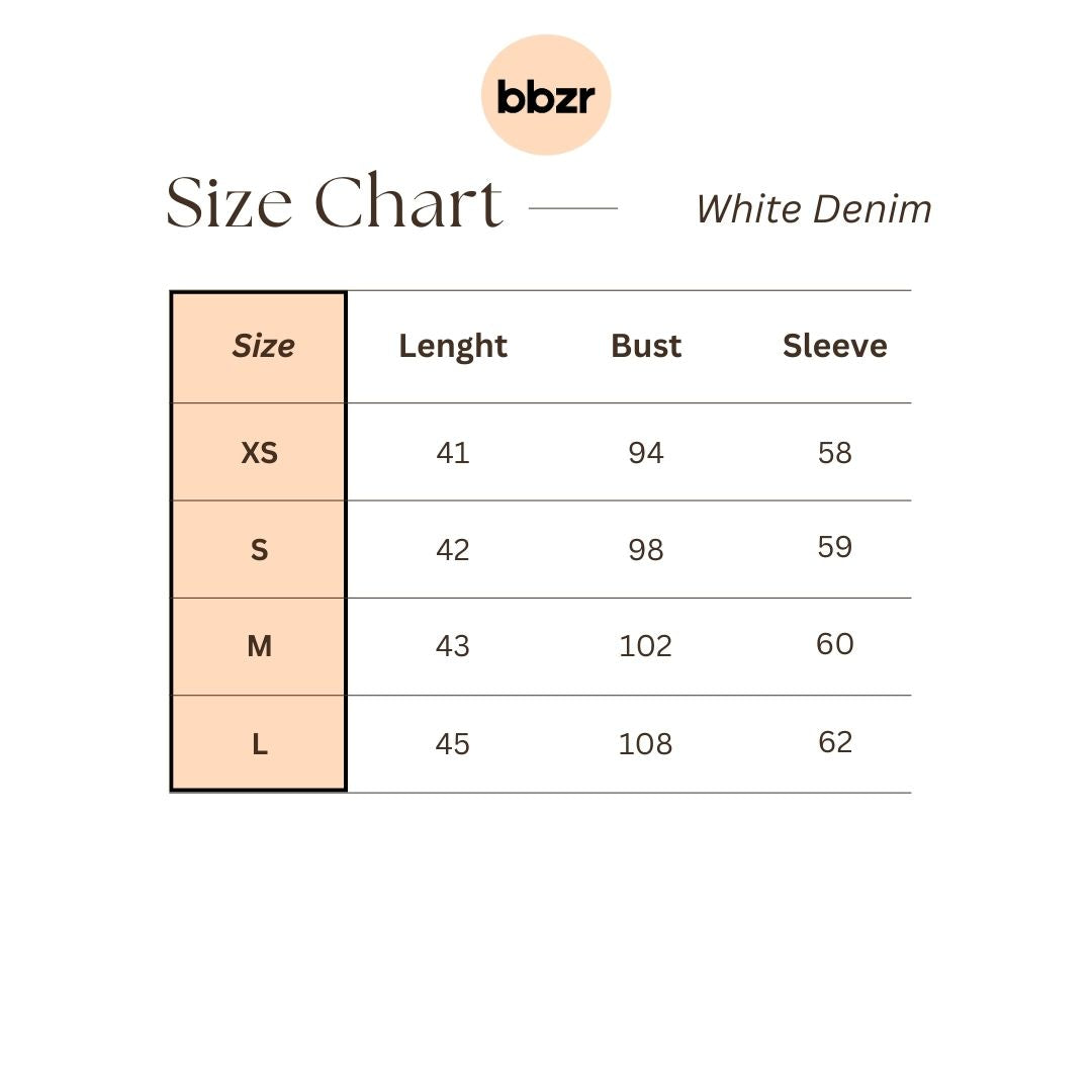 Denim Jacket White - Customised