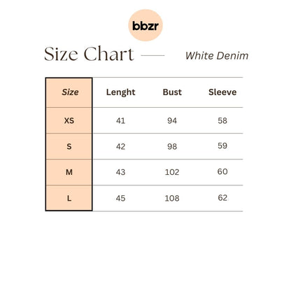 Denim Jacket White - Customised