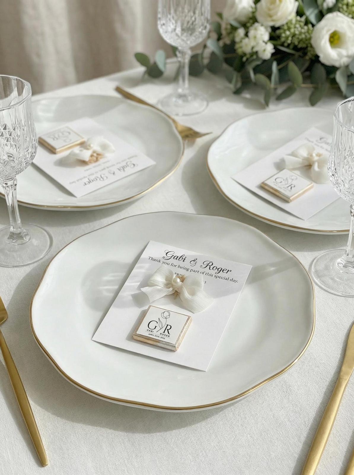 Chocolate Table Cards - Personalised