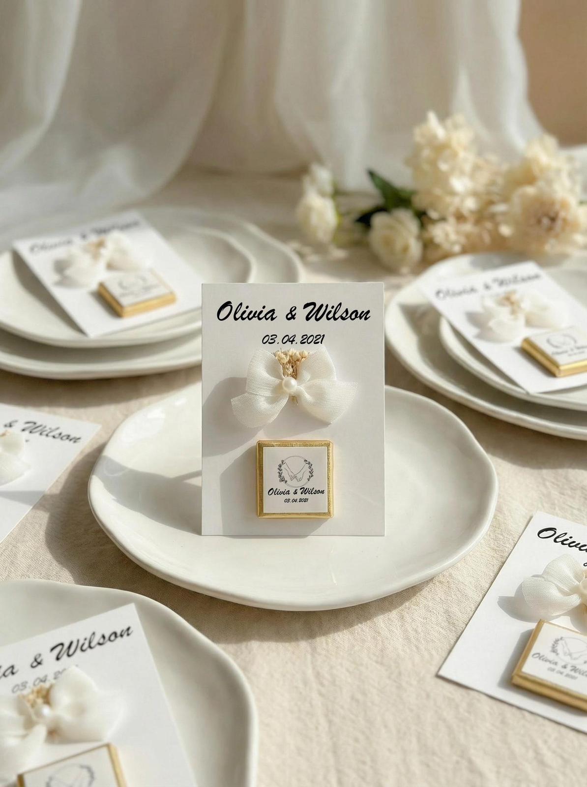 Chocolate Table Cards - Personalised
