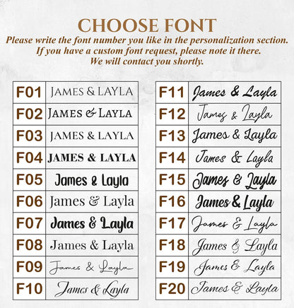 Chocolate Table Cards - Personalised