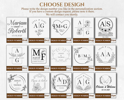 Chocolate Table Cards - Personalised