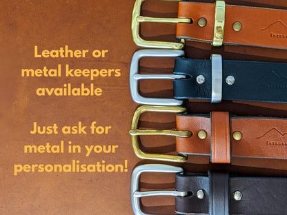 Groomsmen Belts - Leather Personalised