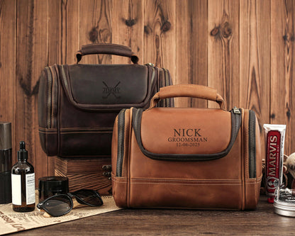 Leather Dopp Kit – Groomsmen Gift