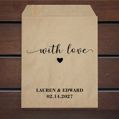 Favour Treat Bags - Personalised 50pcs