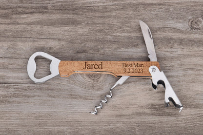 Guest Favours - Groomsmen Corkscrews