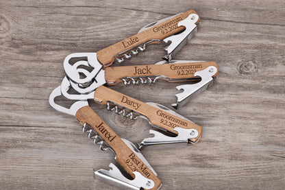 Guest Favours - Groomsmen Corkscrews