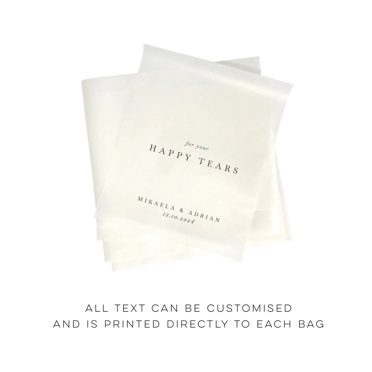 Tissue Packs - Personalised