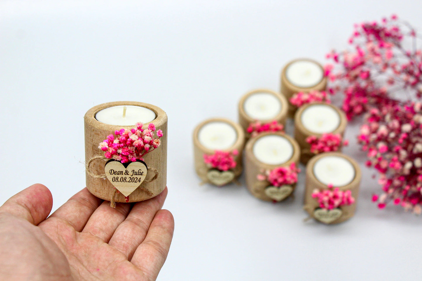 Guest Favours - Wooden Tealights