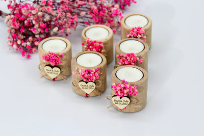 Guest Favours - Wooden Tealights