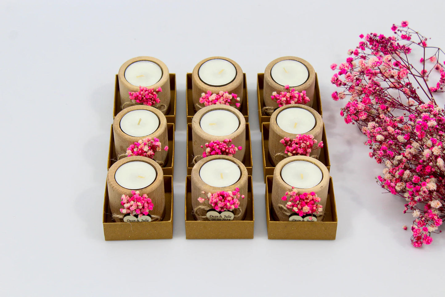 Guest Favours - Wooden Tealights