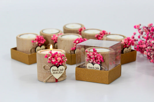 Guest Favours - Wooden Tealights