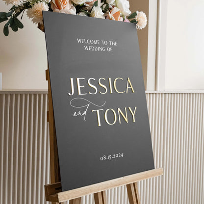Welcome Sign - Black Matte