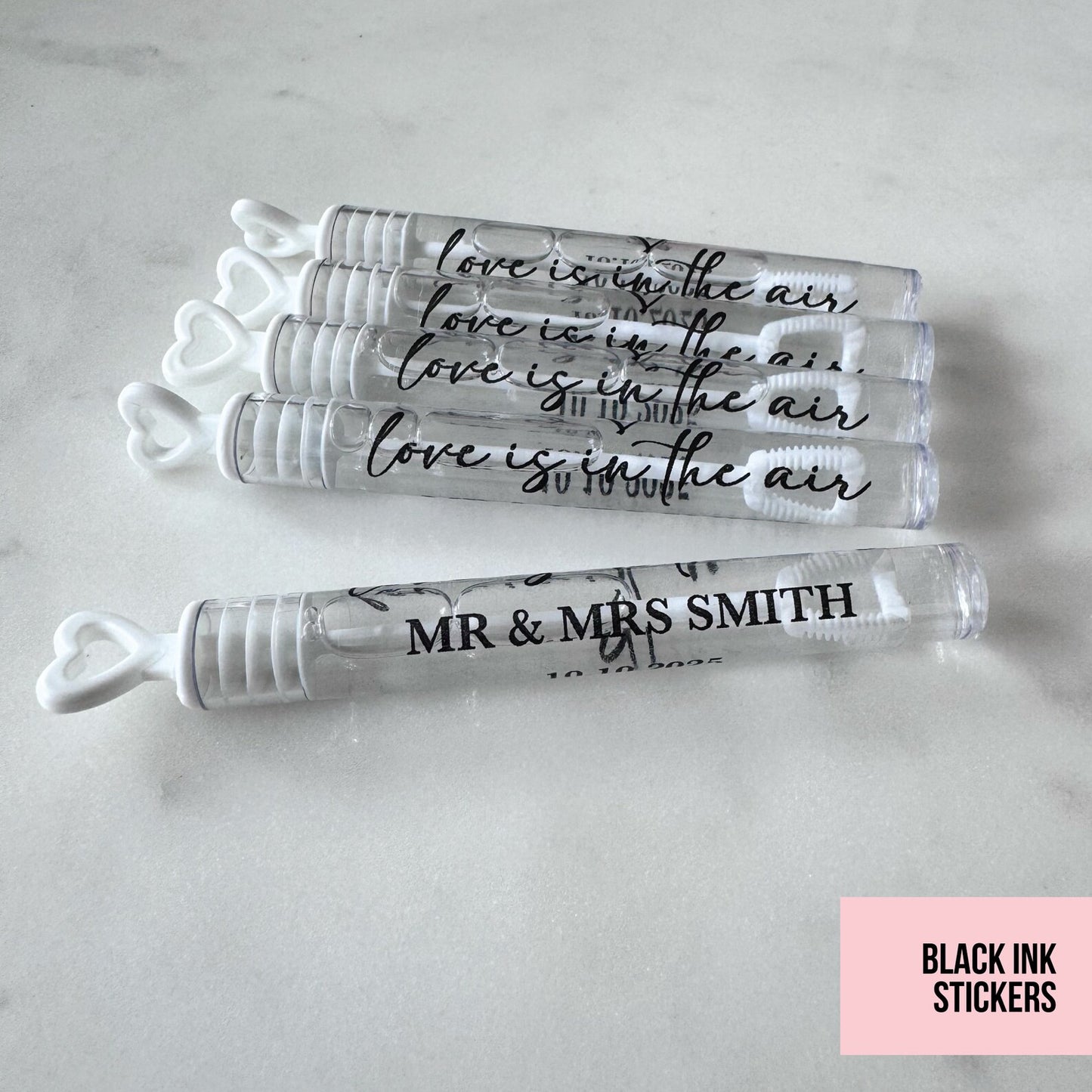 Bubble Love Heart Wands