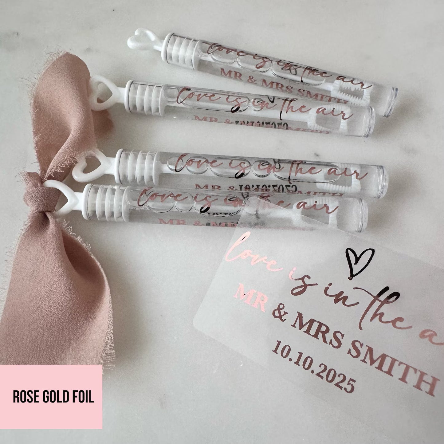 Bubble Love Heart Wands