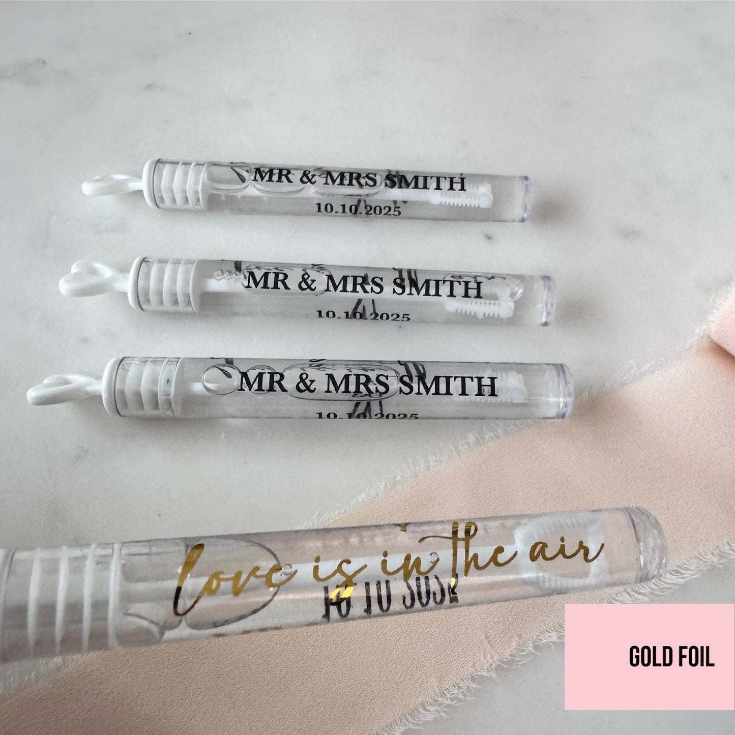 Bubble Love Heart Wands