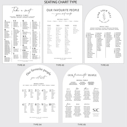 Welcome & Seating Double Sign