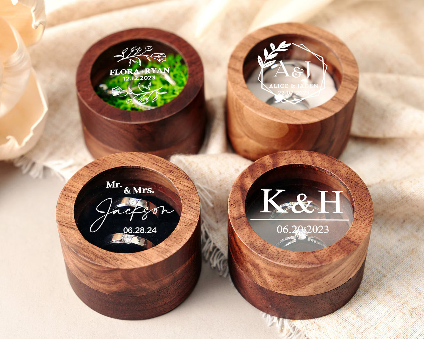 Custom Wooden Ring Box