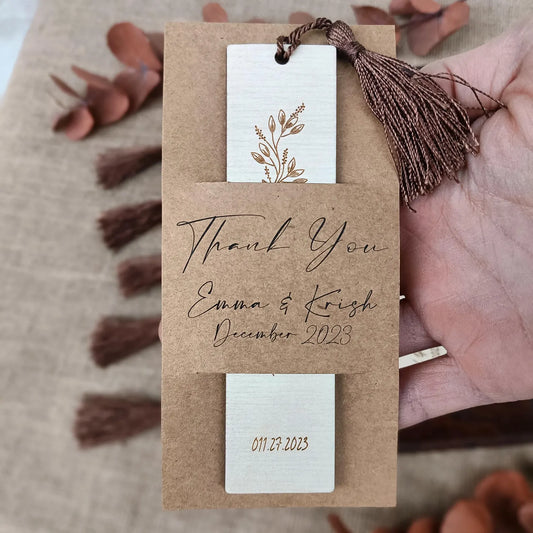 Guest Favours - Bookmarks Wooden