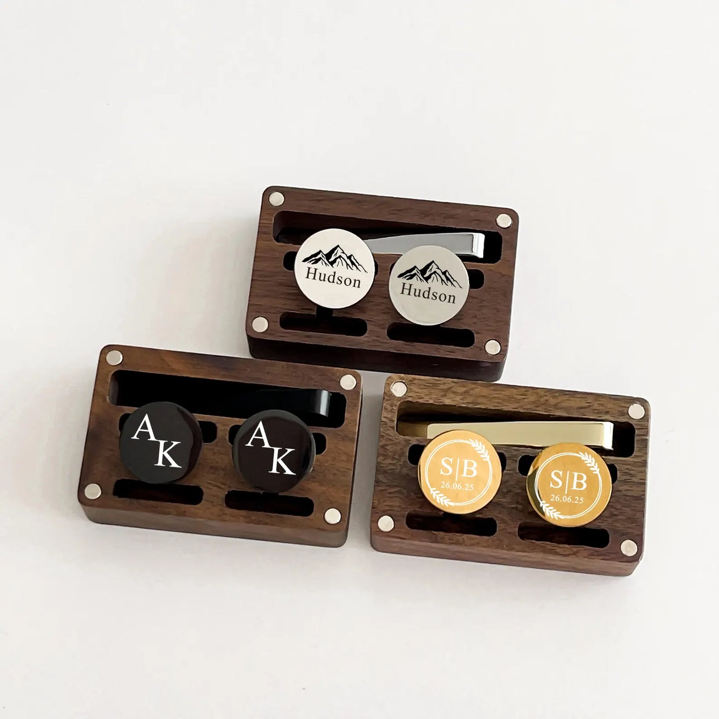 Cufflinks & Tie Clip Bundle