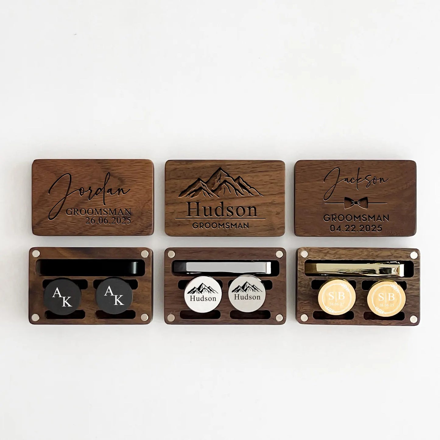 Cufflinks & Tie Clip Bundle